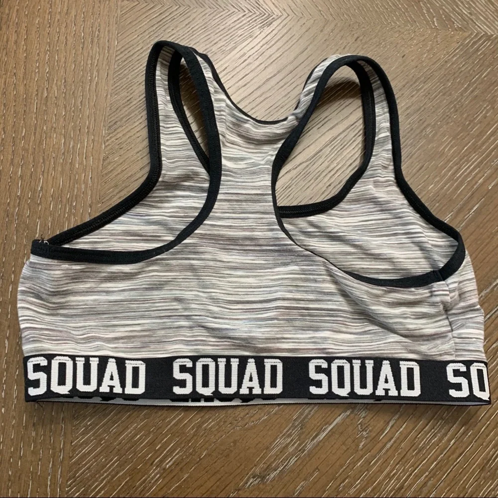 SO girls gray marled sports bra Size M